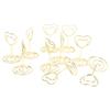 20Pcs Table Number Holder Heart Shaped Stable Sturdy Metal Widely Used Place Card Holder for Home School