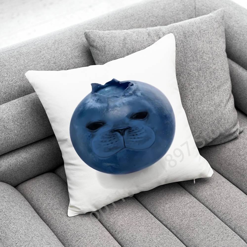 

Seal Sea Cute Funny Throw Pillow Case For 50x50cm 40x40cm 55x55cm 45x45cm 30x30cm Square Bedroom Pillowcase Cover 30cmx30cm
