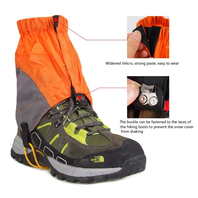 Adjustable Snow Boot Gaiters Waterproof Hiking Leg Gaiters Breathable Shoe Gaiters for Men & Women Warmer Shoes Cover