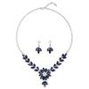 2022 Summer Retro Crystal Necklace & Earrings Set - European & American Fashion