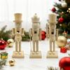Soldat Casse-Noisette Non Peint Ornement Soldat en Bois Peinture DIY Figurine Soldat Casse-Noisette pour Décor de Noël Cadeau de Fête