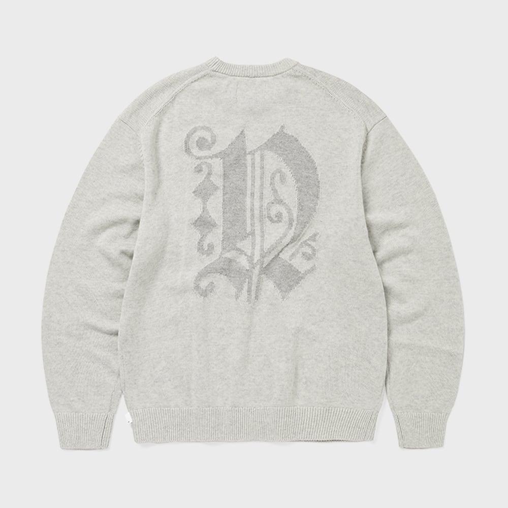 Этот свитер с логотипом ThIs Is Never That FortuNa N, цвет heather grey S