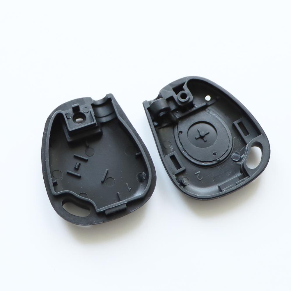 Car Remote Key Shell Compatible with Kangoo Master 2 Twingo Clio 2 Laguna Espace Megane Replacement 1 Button Key Fob Case Cover