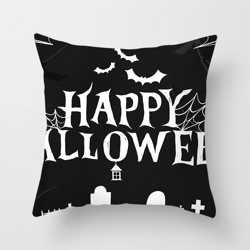 Buchstaben Wurfkissenbezug Halloween-Thema    Sofa Stuhl Bett Kissen  Heimdeko