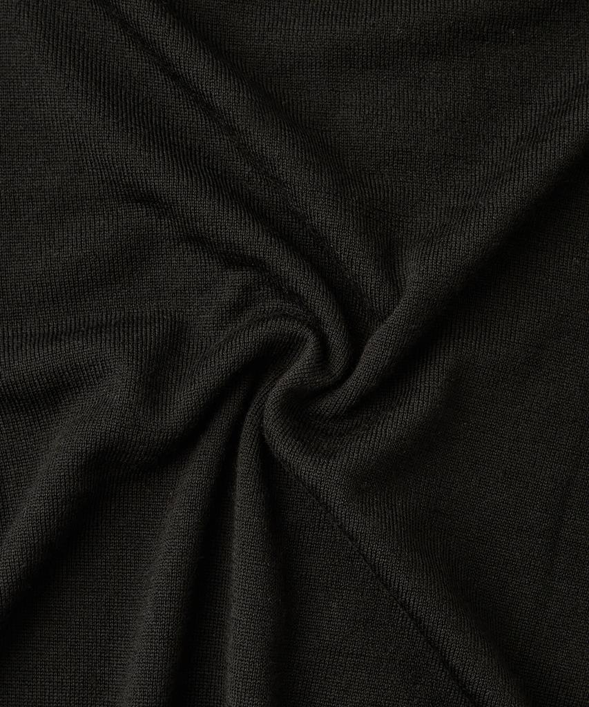 OUTSTANDING Mighty Tiger Wool Crew Neck Knit_Black