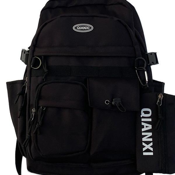 Schoolbag new Korean version ins tooling style schoolbag middle school student large capacity Japanese trend college student travel backpack men