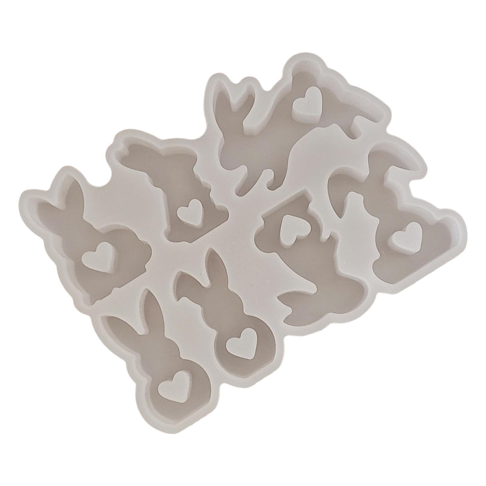

Easter Themed Rabbit Silicone Mold Easy Cleaning Ornament Moulds Silicone Texture for Crafting Enthusiasts Present