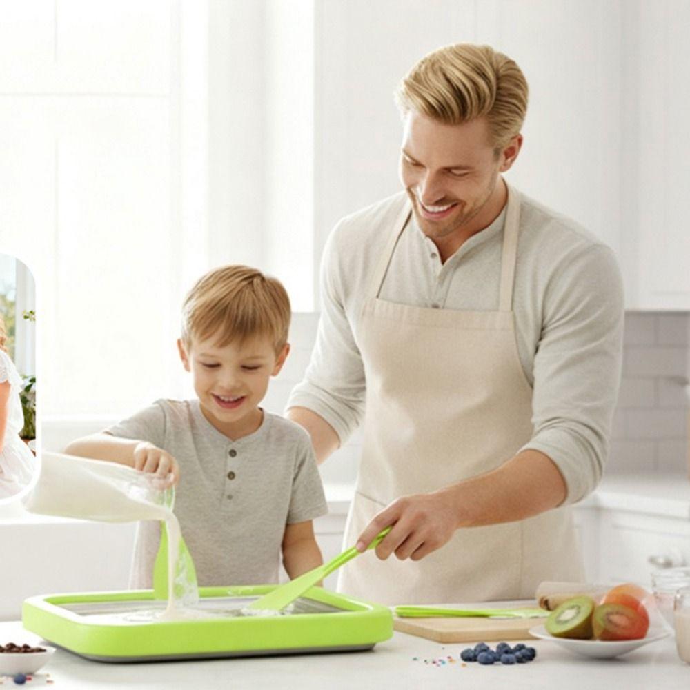 DIY Ice Cream Maker Multifunctional Sweet Spot Cold Plate Cold Sweet Fried Ice Pan Birthday Gift