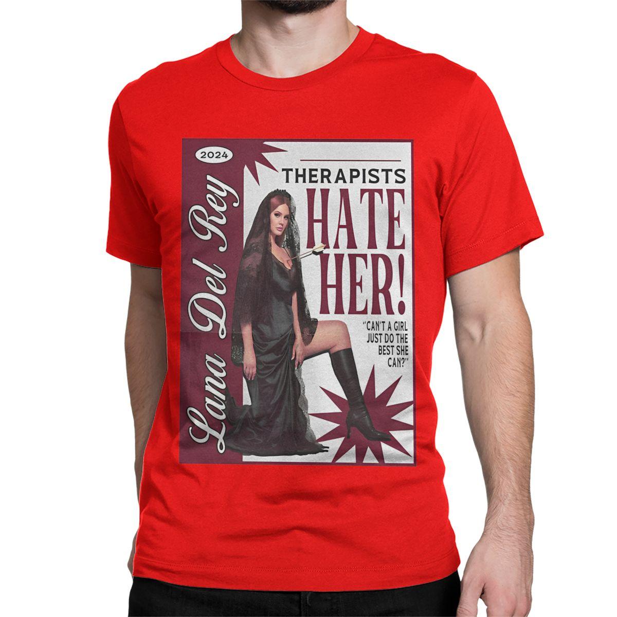 

Men Women s Lana Del Rey Therapists Hate Her T Shirt Ultraviolence Hip Hop Music Album 100% Cotton Clothes Unique Tees T-Shirt S