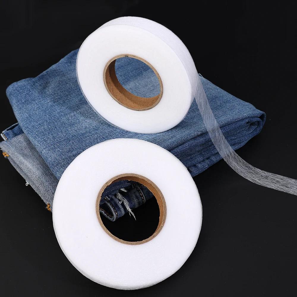 60M Pants Hem Tape Self-Adhesive Edge  Jean Clothes Length Shorten DIY Sewing Accessories Pasting Double-Sided Non-Woven
