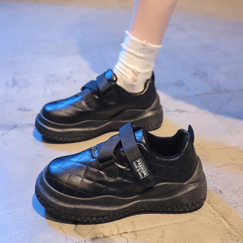 Lazy fluffy shoes winter new casual velvet warm platform bread cotton shoes women