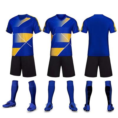2 Piece Men Football Jersey Set  Custom 2023 New In Quick Dry Breathable College Club Team Professional Soccer Uniform Suit