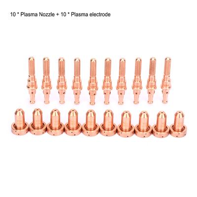 20 peças Consumíveis de Plasma Bico de Soldagem e Eletrodo de Plasma para Tocha de Corte Plasma SL60 100