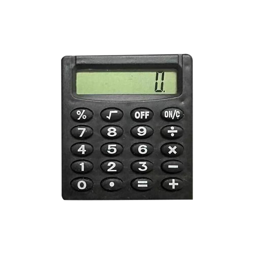 

Милый карманный мини-калькулятор, карманный тип, монета, батарейки, калькулятор, переносные аксессуары, калькулятор для школы, офиса чёрный
