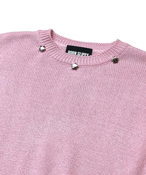 Bonseullipi Sugar Star Knit Top (Pink)
