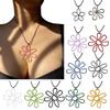 Flower Necklace Fashionable Statement Piece Girls Jewelry Chokers Chain for Women Daily Wear Party Gift Accessory