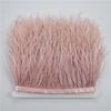 8-10cm Ostrich Feather Trims for Needlework and Handicraft Black Plume Skirt Decoration Natural Feathers Ribbon Fringe