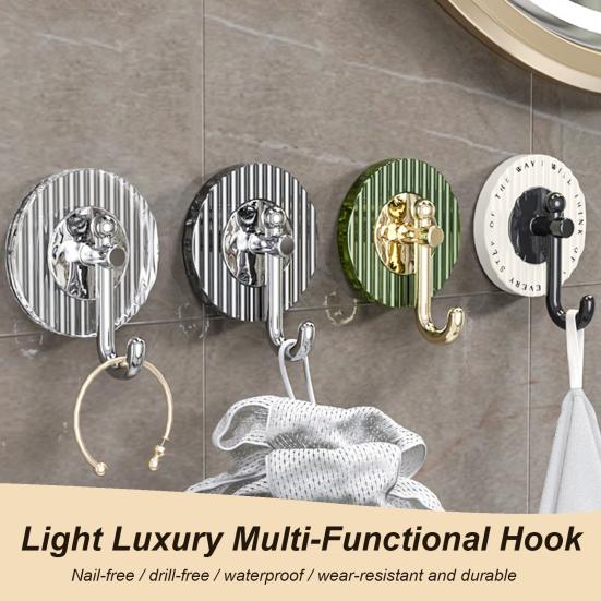 

4 шт. самоклеящиеся крючки, не оставляющие следов, пластиковый крючок круглой формы, многофункциональный