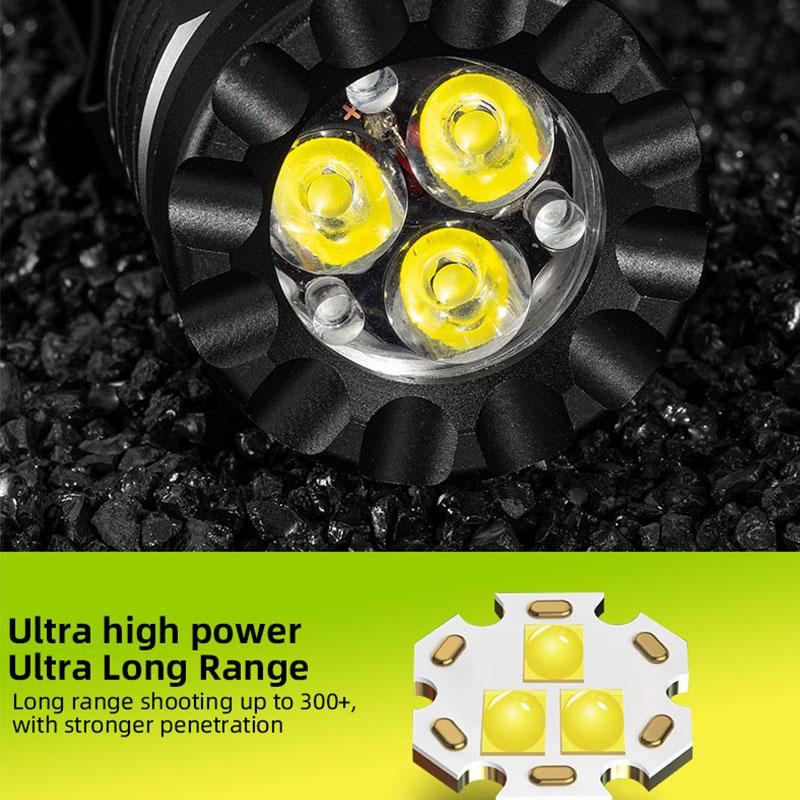 High Bright 3*LED Strong Light Mini Rechargeable Portable Torch Outdoor Aluminum Alloy Tactical Flashlight with Pen Clip