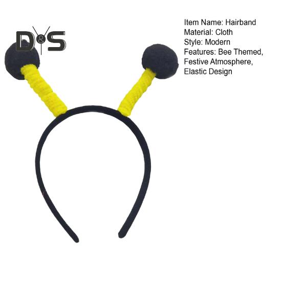 Bienen-Stirnband, Halloween, Weihnachtsfeier, festliche Bienen-Themen-Haarreif, Urlaubsparty, Stirnbänder, Haar-Accessoires