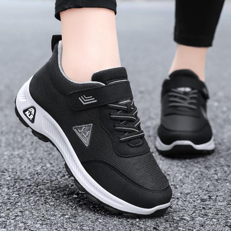 Men's Shoes Spring Shoes Comfortable Lightweight Velcro Sneaker Middle-Aged and Elderly Walking Shoes