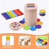 [Kumomi] Montessori Educational Toy for Ages 1, 2, 3, and 4 - Color Sorting, Promotes Cognitive Development and Hand-Eye Coordination, Wooden Shape