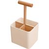 Japanese Style Partition  Countertop Rack Storage Box Kitchen Chopsticks Spoon Storage Rack with Handle Chopstick Tube Rack