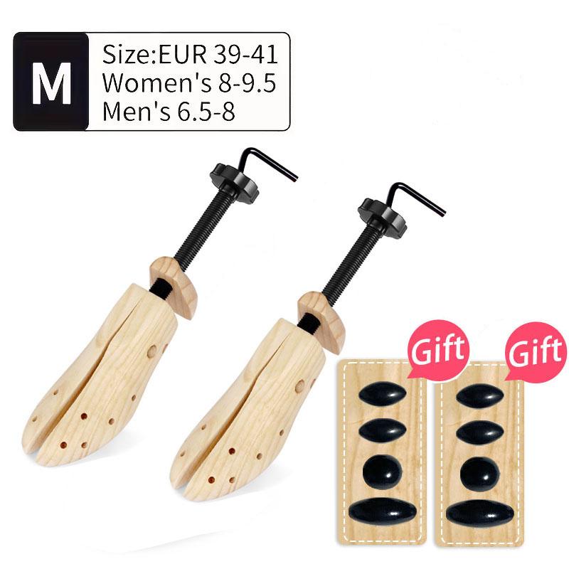 1/2 Stück 2-Wege Verstellbarer Schuhspanner Schuhbaum Former Rack Kiefernholz Schuhexpander Für Mann Frau Schuhzubehör S/M/L