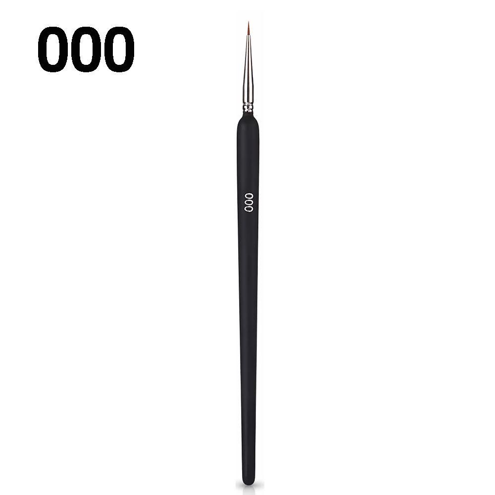 Outline Hand-Painted Watercolor Brush: Wolf Hair, Fine Line & Thick Round Handle for Chinese Painting & Nail Art.