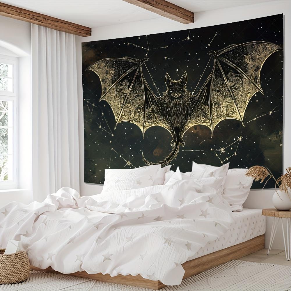 1pc Bat Pattern Tapestry - Intricate Wing Design, Perfect Wall Hanging for Living Room & Party Decor