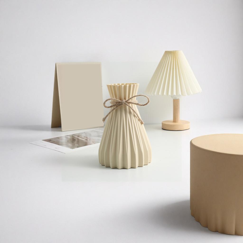 Plastikowy Dekoracyjny Wazon Odporny na Stłuczenia Lina Konopna Składany Wazon do Salonu