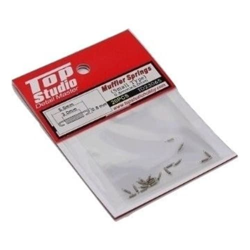 

Пружины глушителя Top Studio (Маленький) Набор из 20 штук для детализации, масштаб 1/12, TD23065