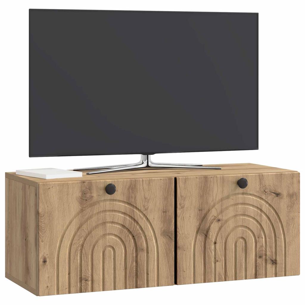 Wall Mounted TV Cabinet Artisan Oak 78.5 x 31 x 30 cm