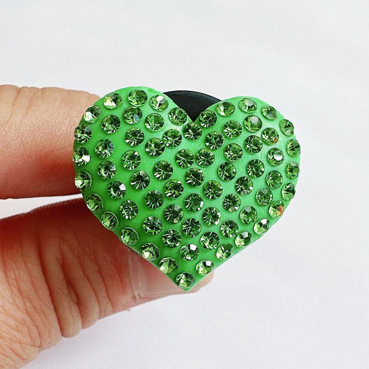 Diamond Rhinestone Peach Heart Car Air Vent Aromatherapy Clip - Love Car Perfume Decoration