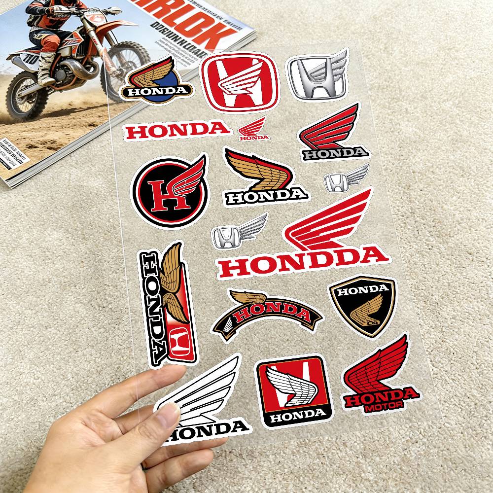 FOR HONDA HRC H WING Reflective Motorcycle Stickers Waterproof Vinyl Decals for Motorbike Helmet Fuel Tank Bike