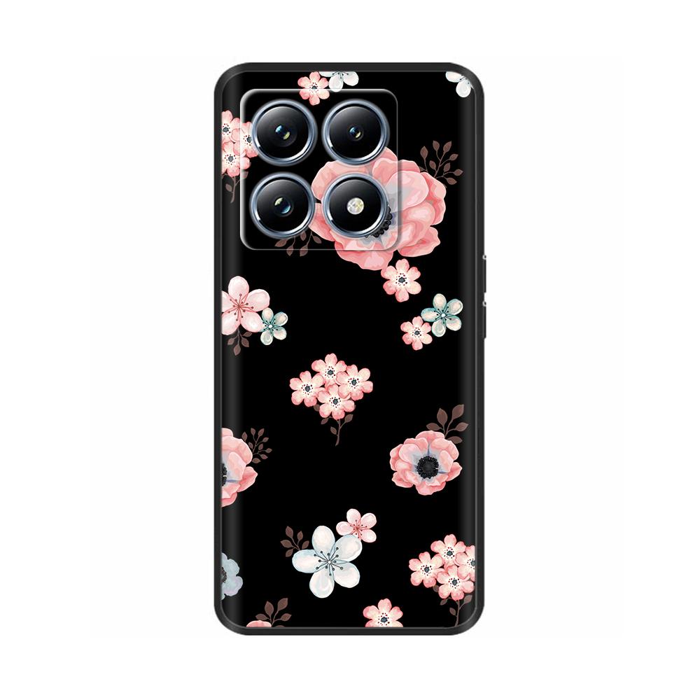 Silicone Phone Case for Xiaomi Mi 14T Pro / 14T 5G Case Luxury Painted Protection Shell Back Cover for Mi14T Soft Black Bumper