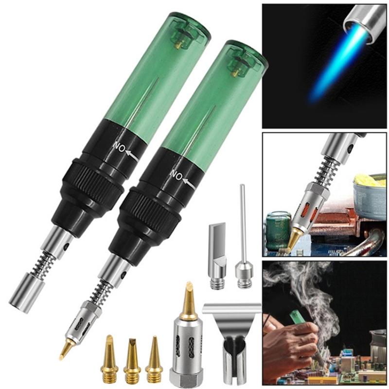 Efficient Gas Soldering Iron Set Gas Soldering Iron  for Quick and Easy Repairs for DIY Enthusiasts and Professionals