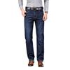 Trendy Men's Autumn Winter New Straight Loose Stretch Jeans Light Business Versatile Pants for Middle Aged Men