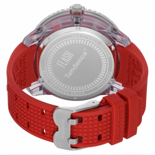 Tendence FLASH 51mm Men's Watch TY532005, Red Dial, Stainless Steel, Mineral Glass, Quartz Movement