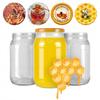48x Jar 900 Ml BEE HONEYCOMB with Screw Cap Fi82 for HONEY Jars 0.9L