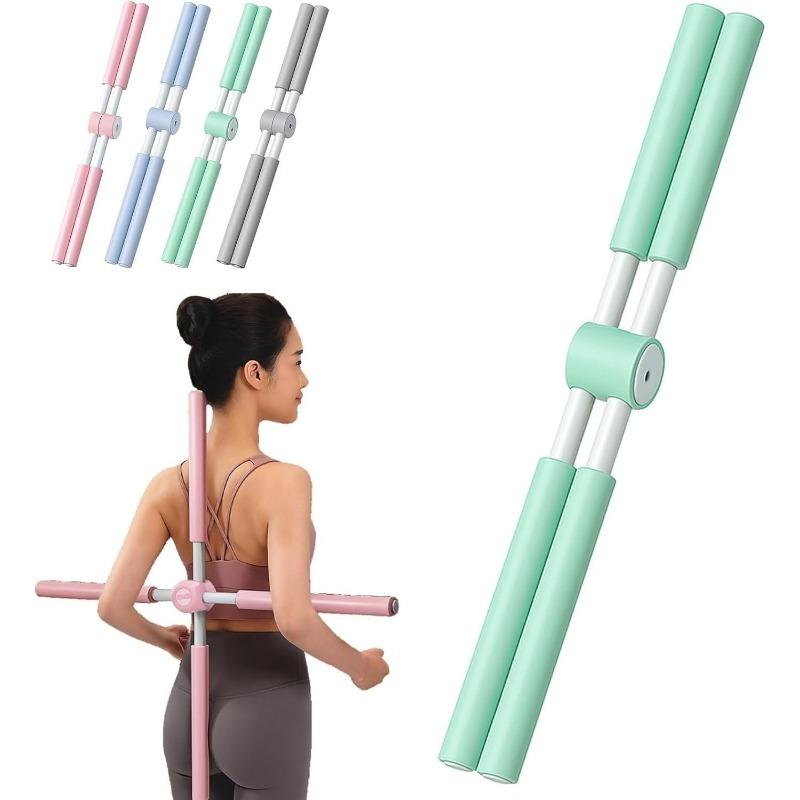 Yoga Posture Correction Bar with Foam Handle - For Back, Neck and Shoulders - Gymnastics Bar for Home, Office and Studio - Adults and Children