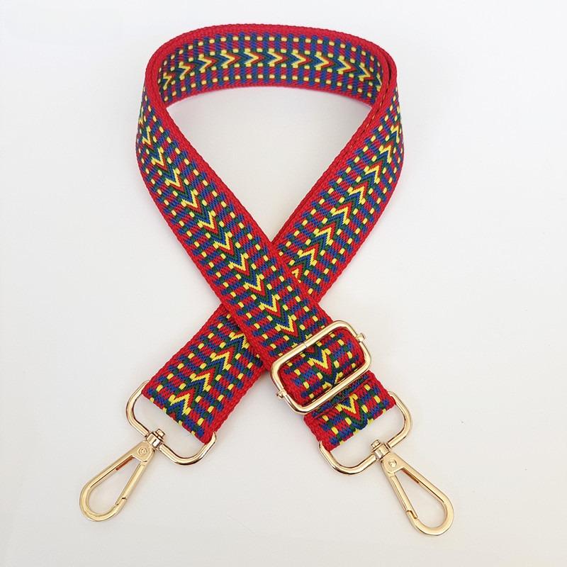 

New Accessories Single Shoulder Oblique Span Shoulder Strap Adjustable Wide Shoulder Strap Colored Canvas Contrasting Strap