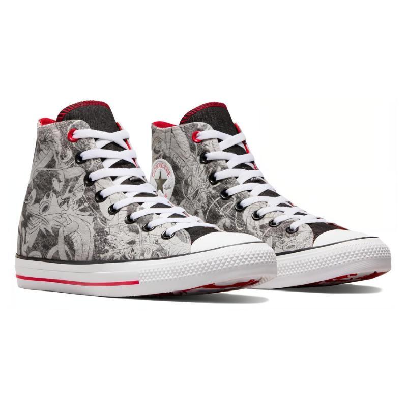 Converse All Star Durable Shock-Absorbing High-Top Canvas Shoes for Men and Women In Black