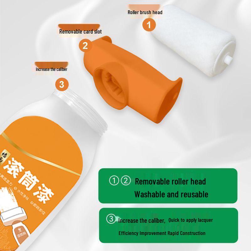 Large Bottle White Wall Repair Latex Paint Roller for Indoor Use