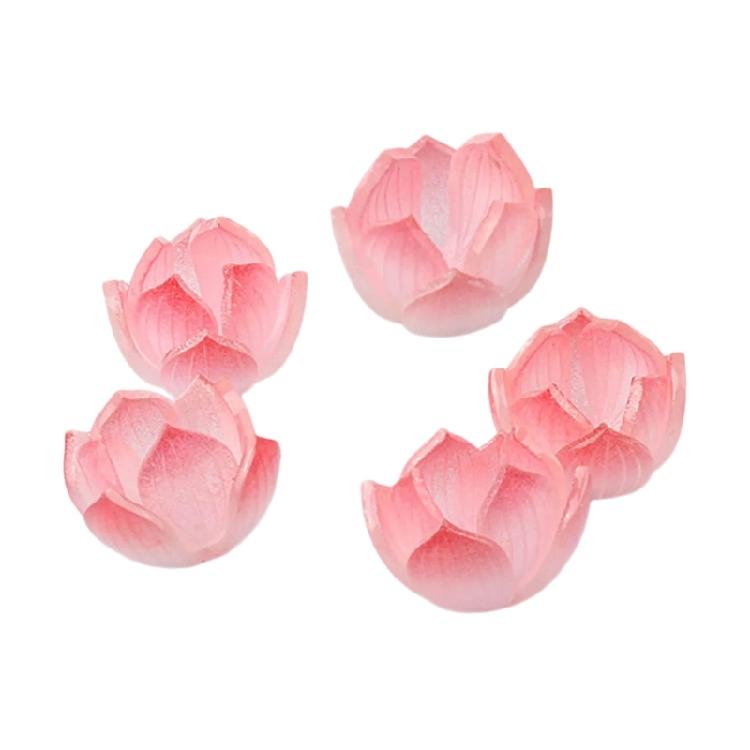 5 Stück Harzblumen-/Blattverzierungen Schmuckherstellung Zubehör Haaraccessoires Kits