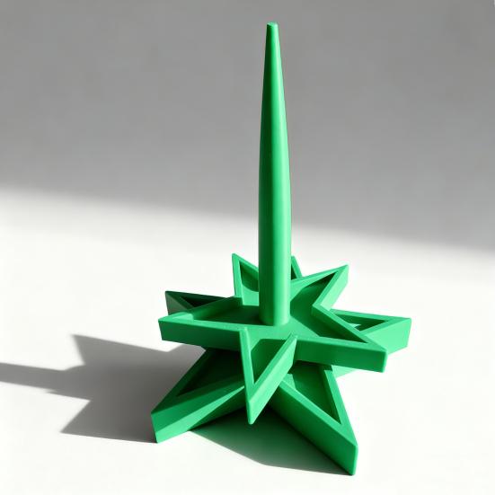 Tığ Örgü Örgü İçin İplik Tutucu 3D Baskılı Yıldız Şeklinde İplik Spineri Dönen İplik Yumağı Dağıtıcı Standı Tığ Örgü Severler İçin