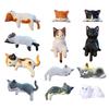 12pcs Décoration Mignon Chaton Créative Poupée Chat Endormi Ornements Écran Voiture Jouets Chat Micro Paysage Décoration Cadeaux