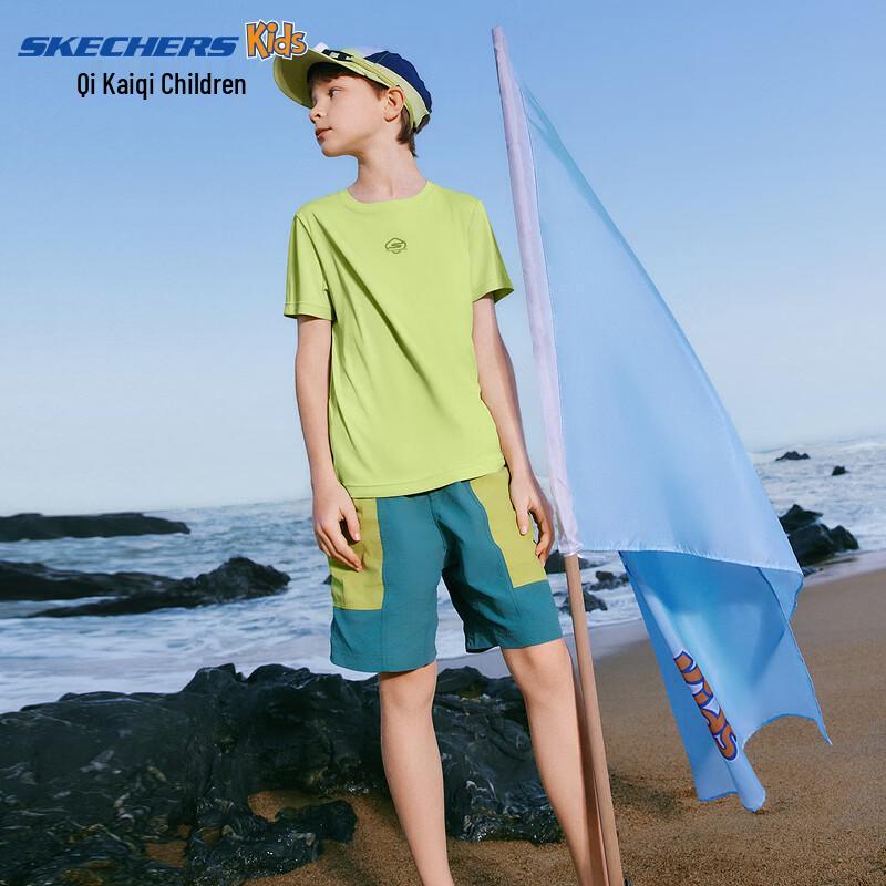 Skechers Kids  Cotton Short-Sleeve Sports T-Shirt XXL 150