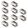 10Pcs Wire Rope Trellises Cross Clip Stainless Steel Cable Railing Rope Clamp for Wall Trellises System