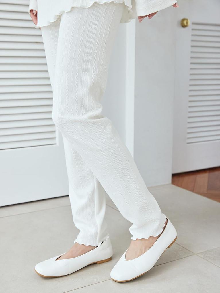 Jacquard Skirt and Leggings PWCP255298CRMF Heart-shaped